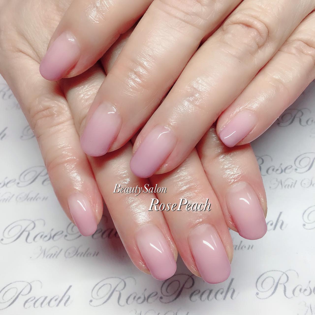 ローズピンクグラデーション Beautysalonrosepeach 阪神西 宮 ネイル Private Beauty Salon Rose Peach